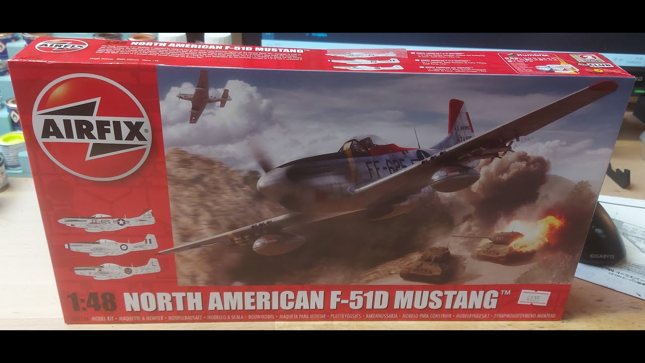 Airfix 05136 1:48 North American F-51D Mustang Photo build