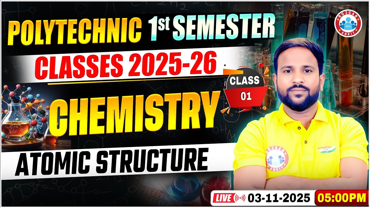 Polytechnic 1st Semester Chemistry | Atomic Structure | BTEUP Chemistry Paper | Sumit Sir