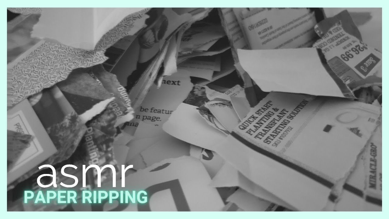 ASMR || Paper Ripping - Various Papers || Sleep and Relaxation || No Talking