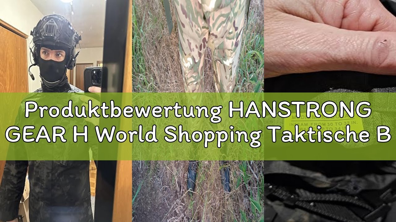Produktbewertung HANSTRONG GEAR H World Shopping Taktische BDU-Kampfuniform, Jacke und Hose, Anzug f