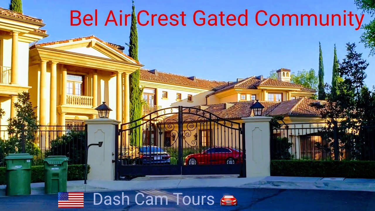 Dash Cam Tours: Bel Air Crest, Fancy Guarded Gated Community. Nice Homes