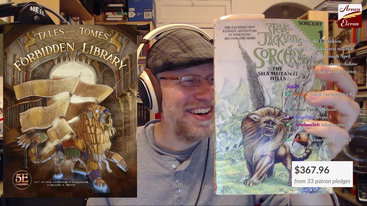 Arv streams the premiere of Inkle's Sorcery--The Shamutanti Hills!