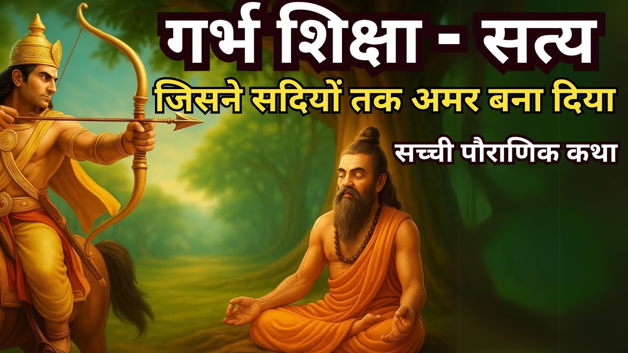 गर्भ शिक्षा - जिसने सदियों तक अमर बना दिया l सत्य, त्याग और धर्म की पौराणिक कथा l गर्भ संस्कार