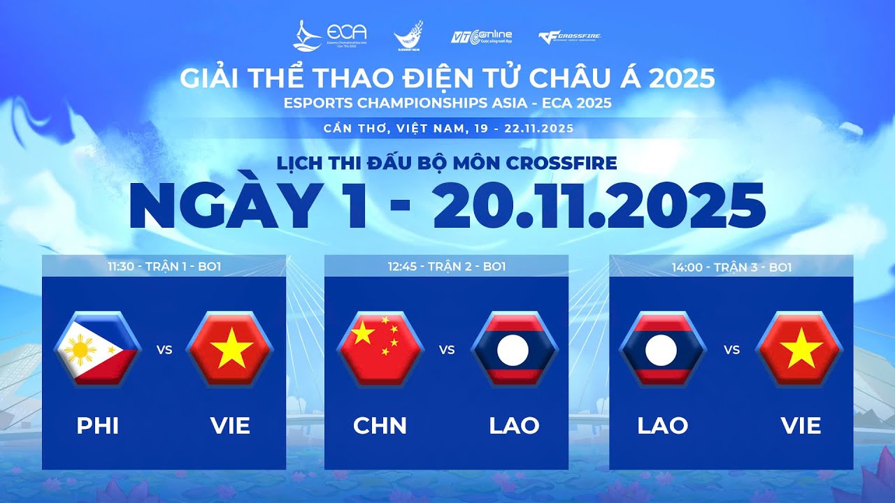 🔴ESPORTS CHAMPIONSHIP ASIA | V&ograve;ng bảng - Ng&agrave;y 20/11