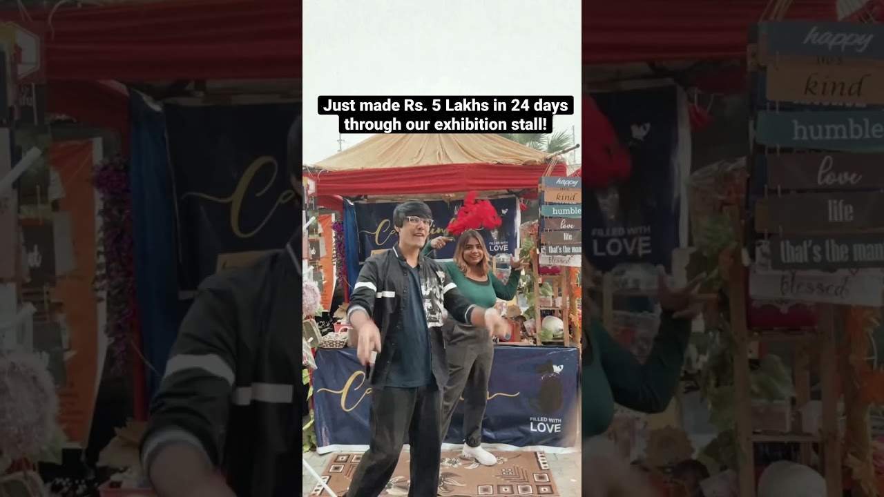 Just made Rs. 5 Lakhs in 24 days through our exhibition stall! #shorts #youtubeshorts #smallbusiness