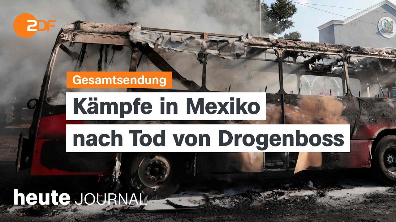 heute journal vom 23.02.2026 Kämpfe in Mexiko, Landtagswahl in Baden-Württemberg, Trumps Strafzölle