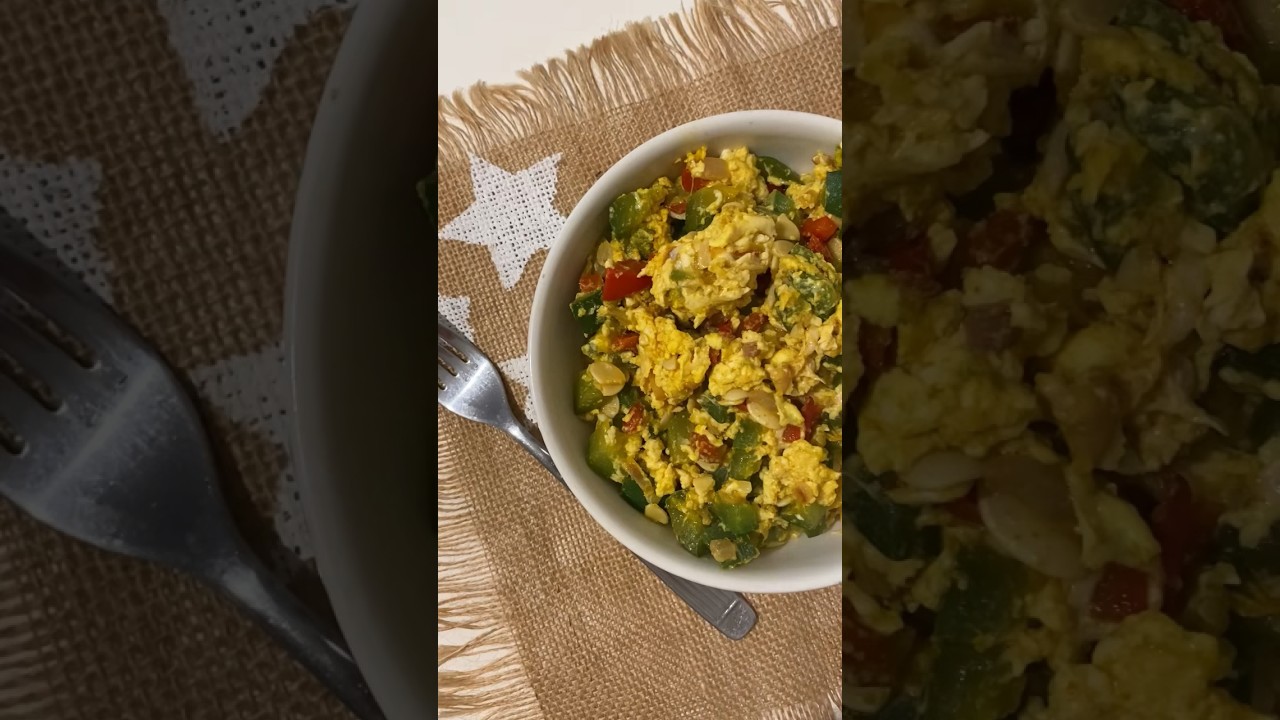 Zapallitos revueltos con huevo