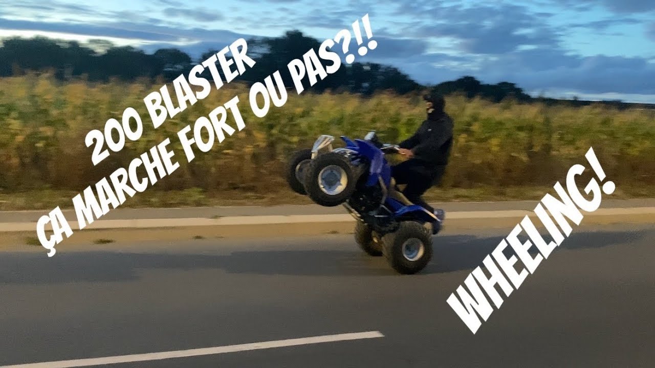Quad 200 blaster teste plus whelling/barode