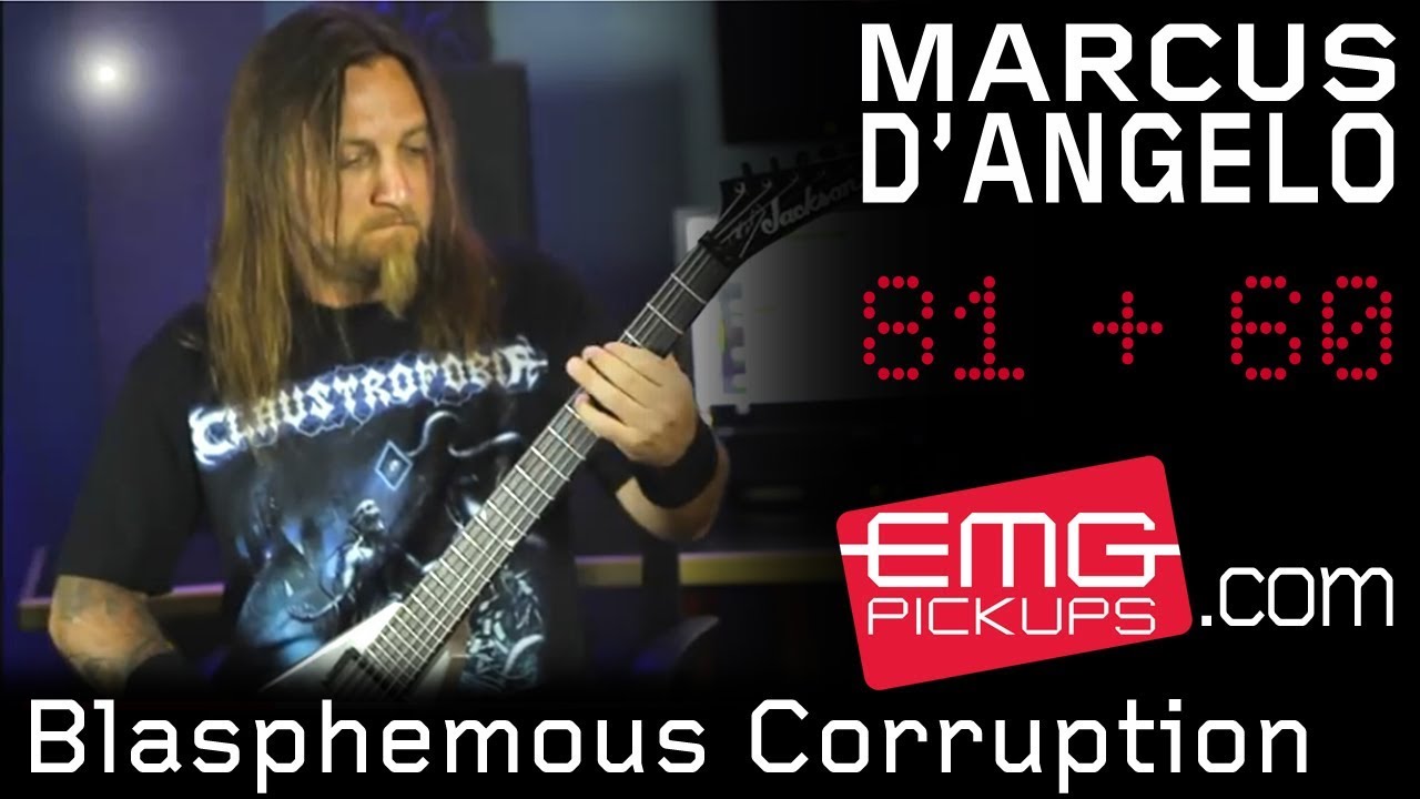 Marcus D'Angelo performs "Blasphemous Corruption" on EMGtv