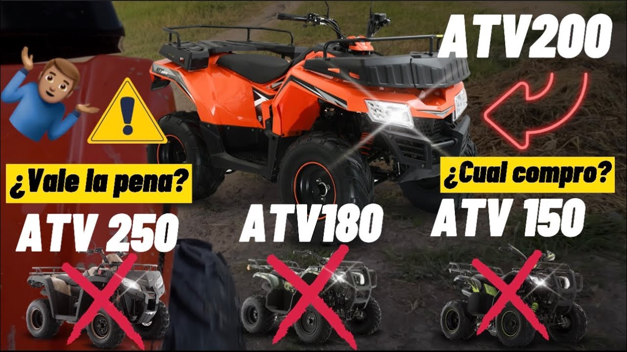 ATV150 ATV180 ATV200 ATV250. &iquest;Valen La Pena Las Cuatrimoto De Italika?