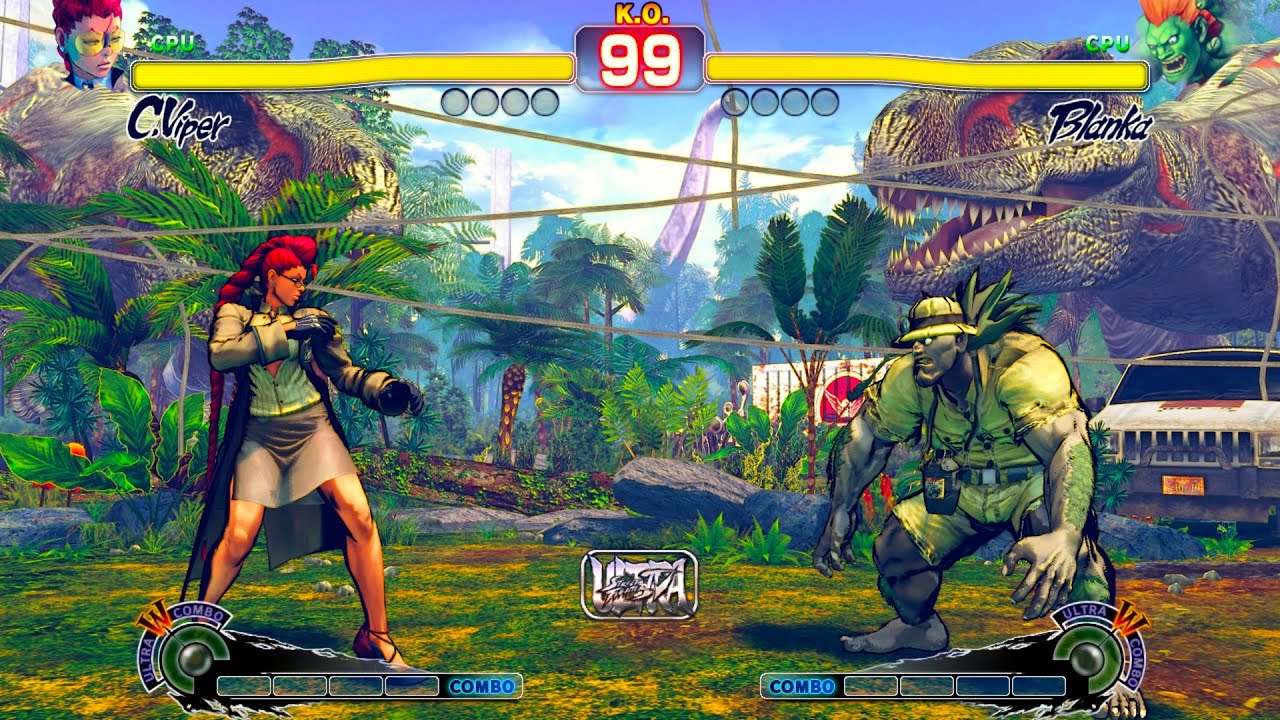 C. Viper vs Blanka! Ultra Street Fighter 4 CPU vs CPU