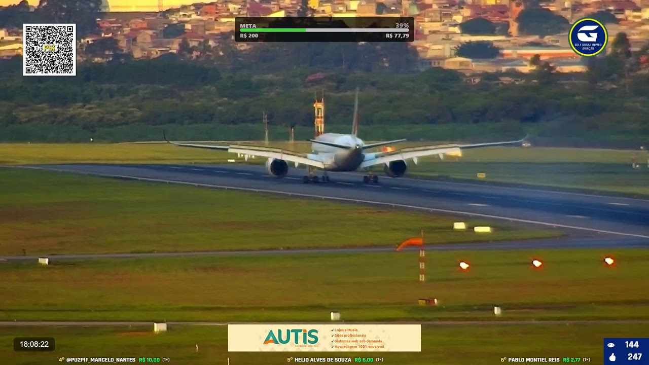 02/03/2026 - LIVE CGH, GRU, VCP - CÂMERAS GOLF OSCAR ROMEO AVIAÇÃO