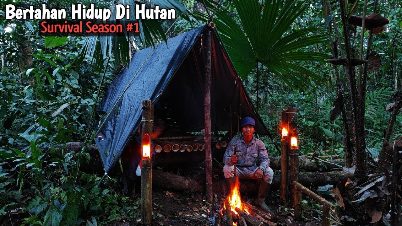 SURVIVAL tanpa bekal makanan, Mencoba bertahan hidup di dalam hutan dengan umbi-umbian | Kang Kumang