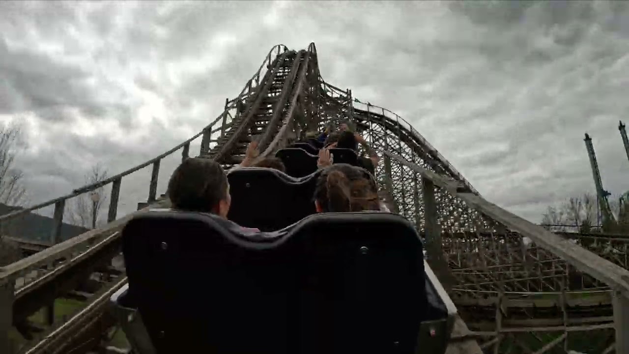 Timber Terror Back Row POV | Silverwood Theme Park 2022