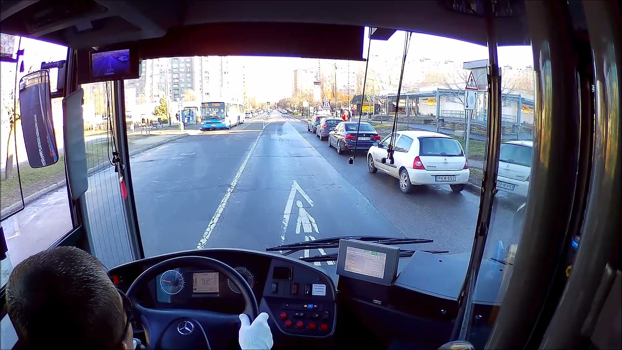 142E (194M) Busz. Mercedes Benz Conecto G. (Cockpit View) Budapest. 2021.