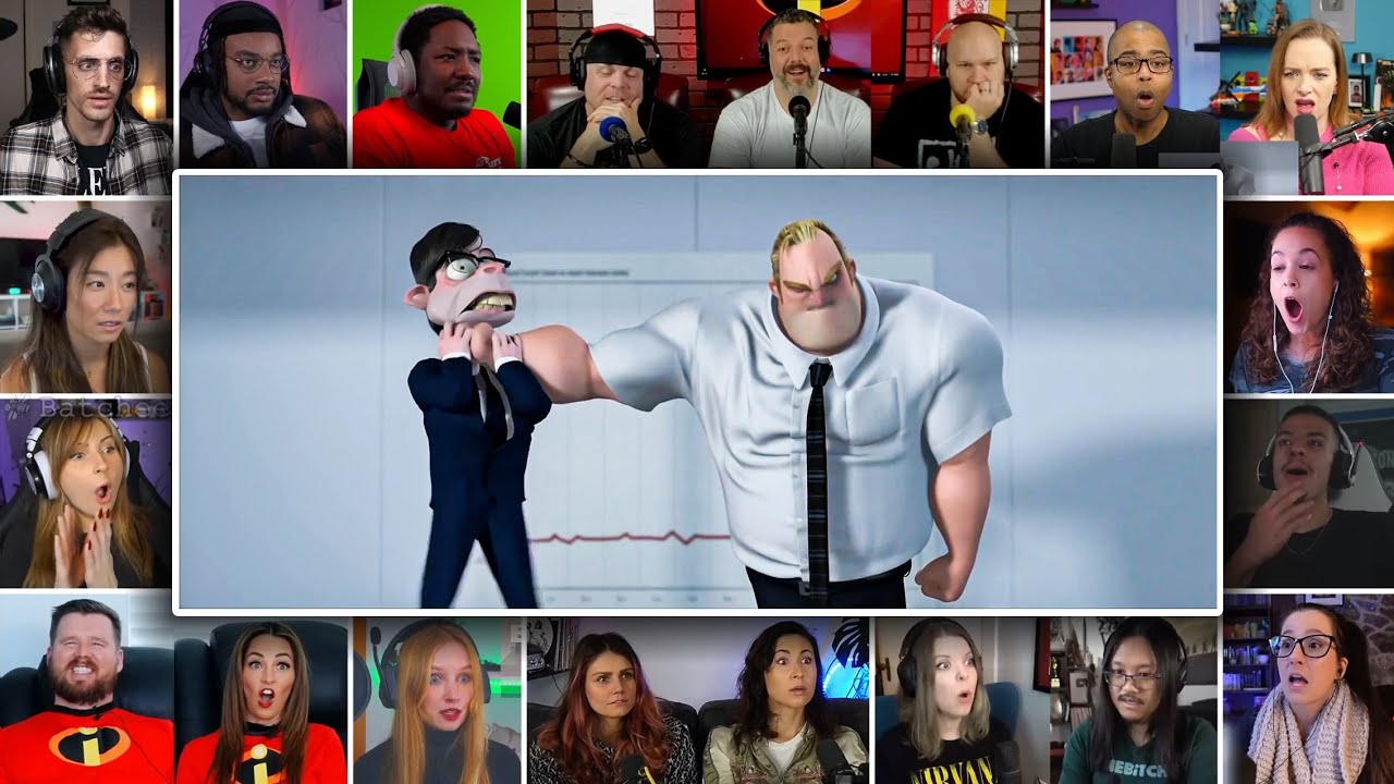 Mr. Incredible vs His Boss | The Incredibles Reaction Mashup