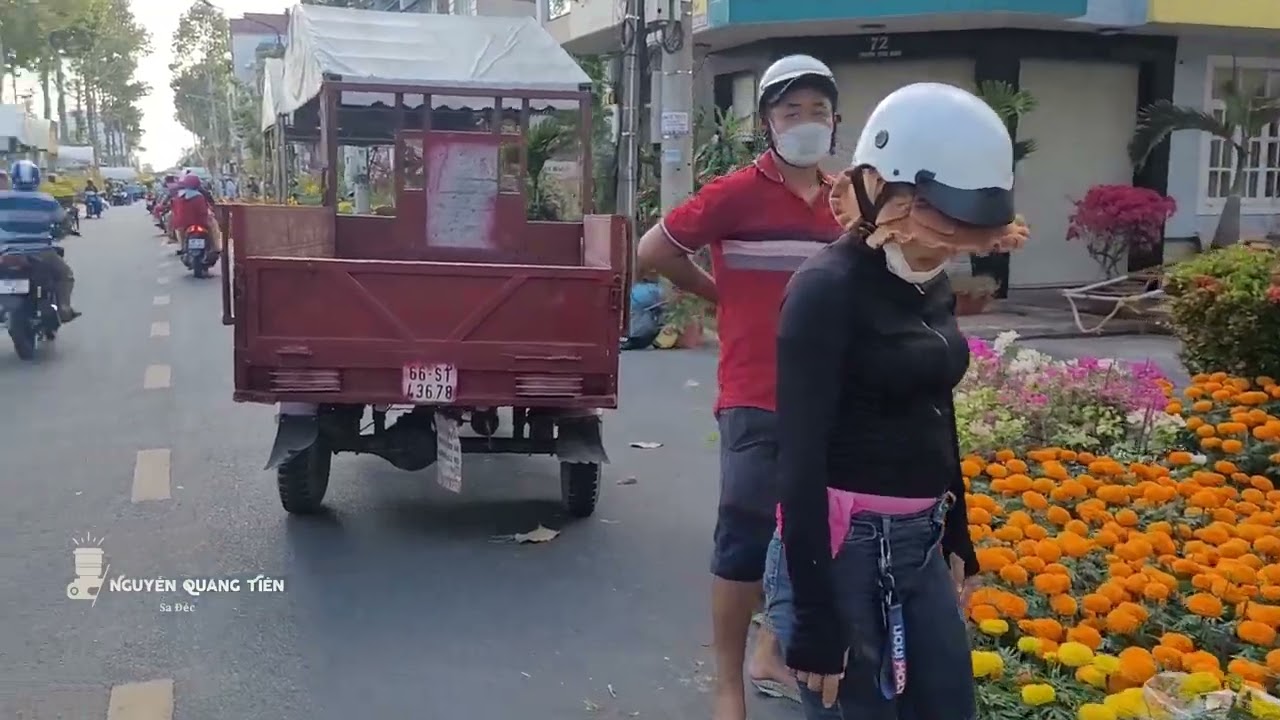 CHỢ HOA TP SA ĐÉC CHIỀU NGÀY 30 TẾT 2023