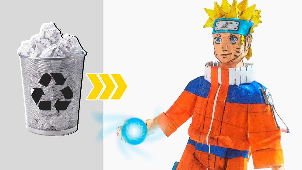 Clica Aqui Pra Nao Tomar um Rasengan - Naruto de Papelão (DIY)