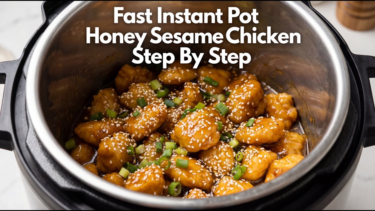 Fast Instant Pot Honey Sesame Chicken Cooking Guide Step By Step