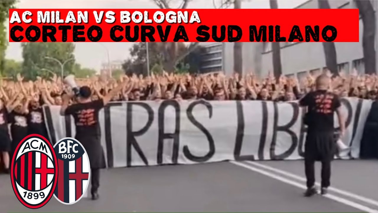 Corteo Ultras Curva Sud Milano | AC Milan vs Bologna | COPPA ITALIA FINAL 2025