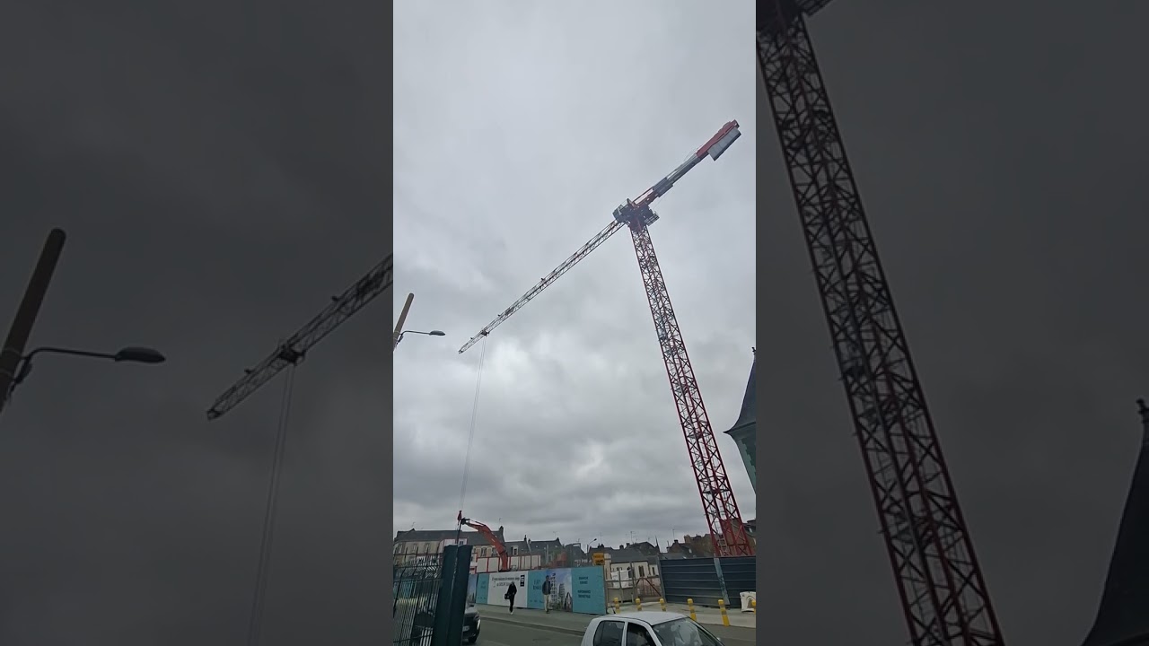 Potain mdt 389 l12 arrivé le 13 mai le montage c'est terminé de nuit la nuit du 13 mai au 14 mai