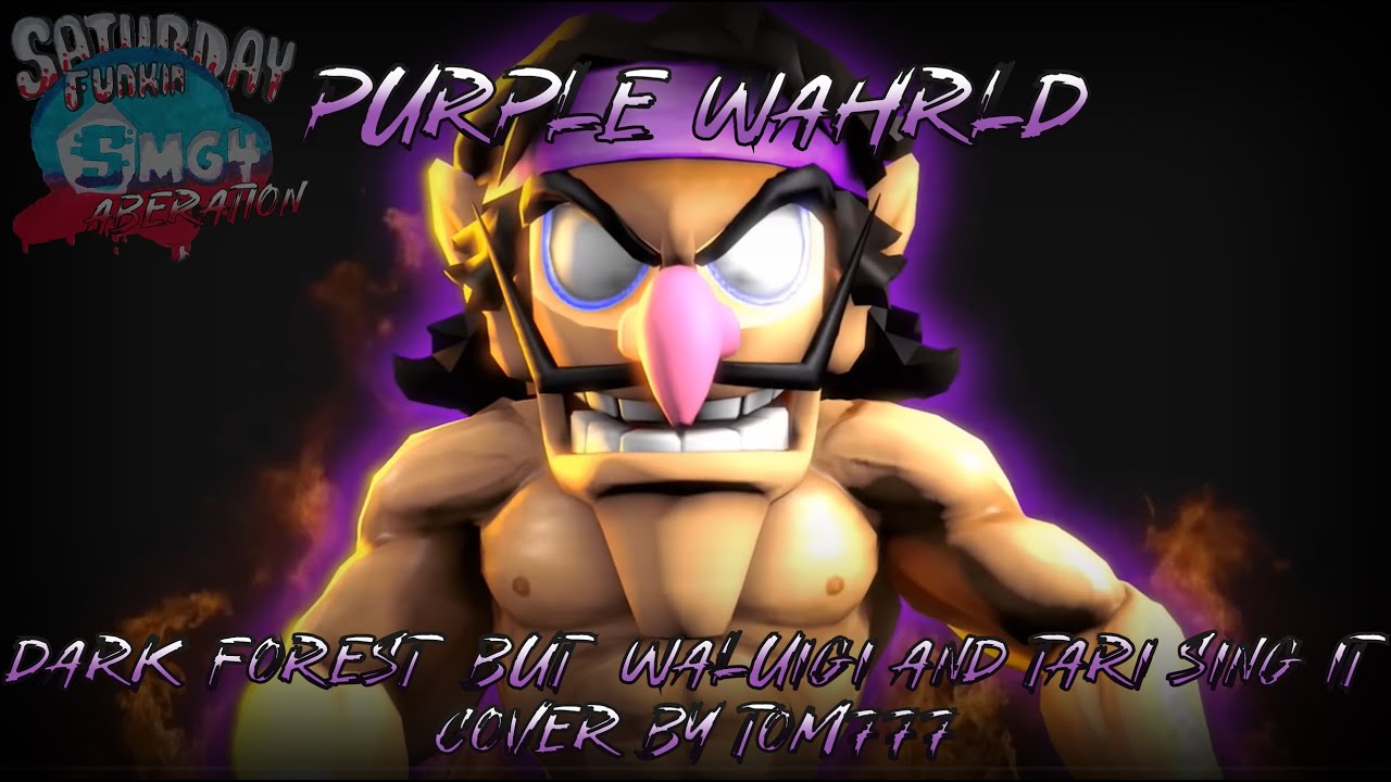 FNF Cover - Purple Wahrld [ Dark Forest but Waluigi and Tari sing it ] || MMV2 Smg4 Mix