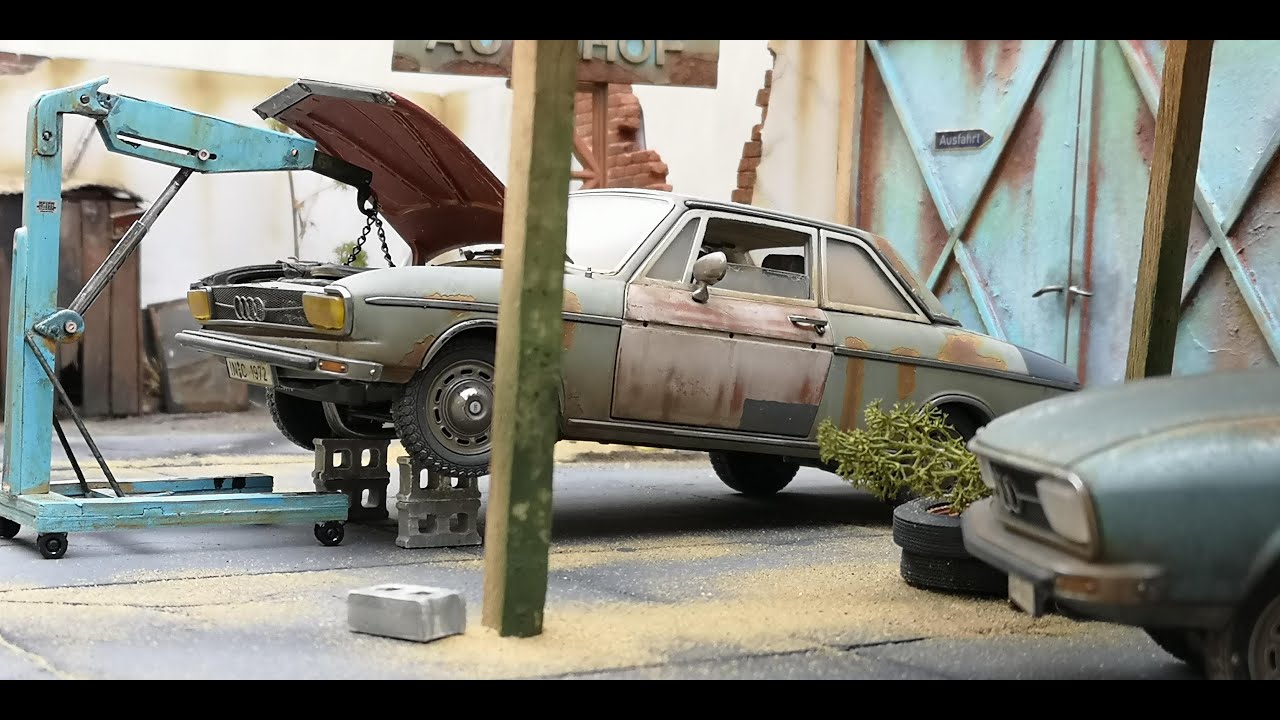 1/18 scale Wolf Audi Autohof diorama