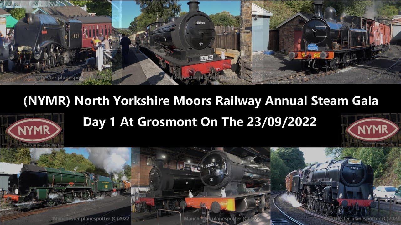 (4K) (NYMR) North Yorkshire Moors Railway Annual Steam Gala Day1 At Grosmont On The 23/09/2022