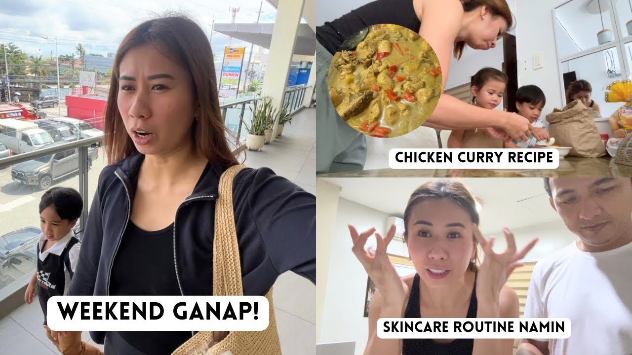Weekend Ganap! Luto tayo ng Chicken Curry, Night time Skincare Routine | Chinkytita