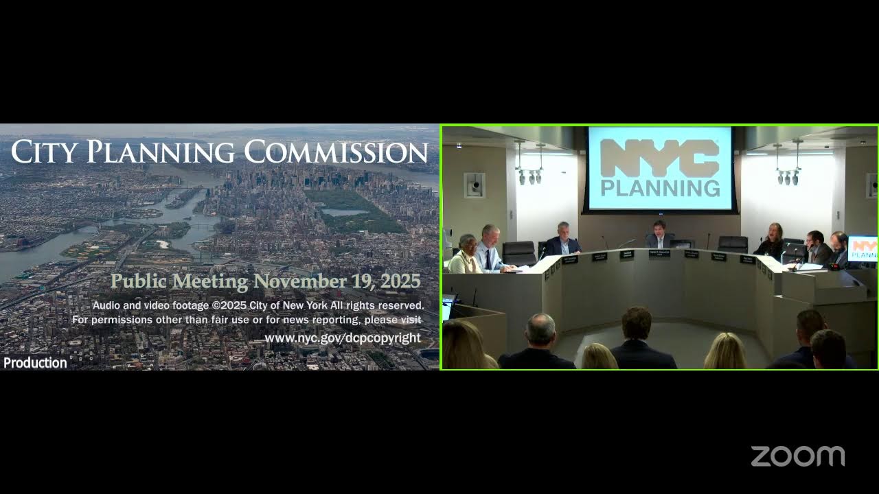 November 19th, 2025: City Planning Commission Public Meeting