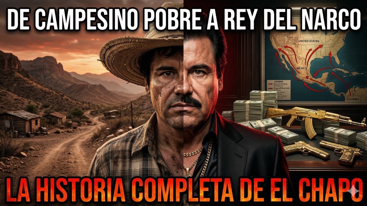 EL CHAPO GUZMÁN: De Campesino Pobre en Sinaloa a Rey del Narco Más Buscado del Mundo🔥|Historia Real