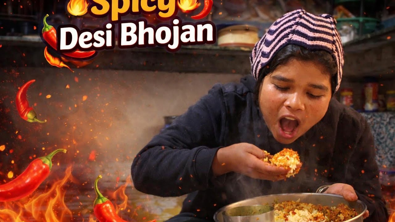 SPICY DESI BHOJAN 🤤  SPICY MASALA 😋