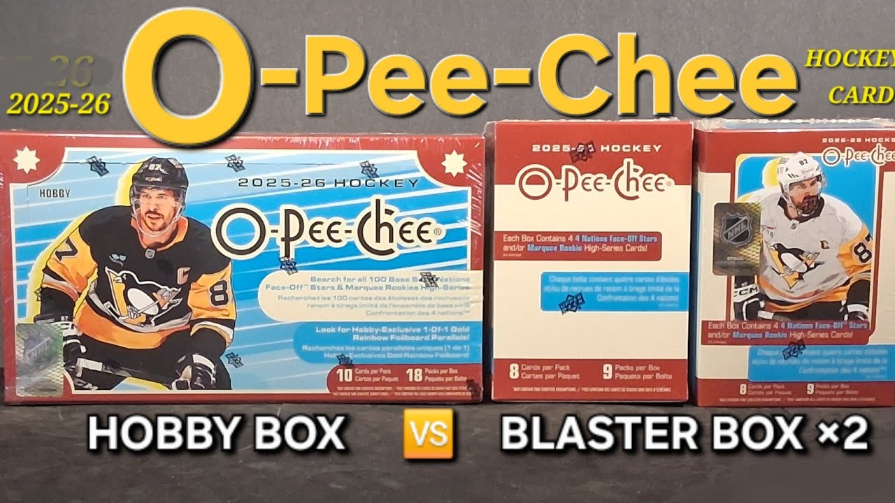HOBBY BOX OR RETAIL BLASTER BOXES 🤔2025-26 O-PEE-CHEE HOCKEY CARDS #opeechee #hockeycards #upperdeck