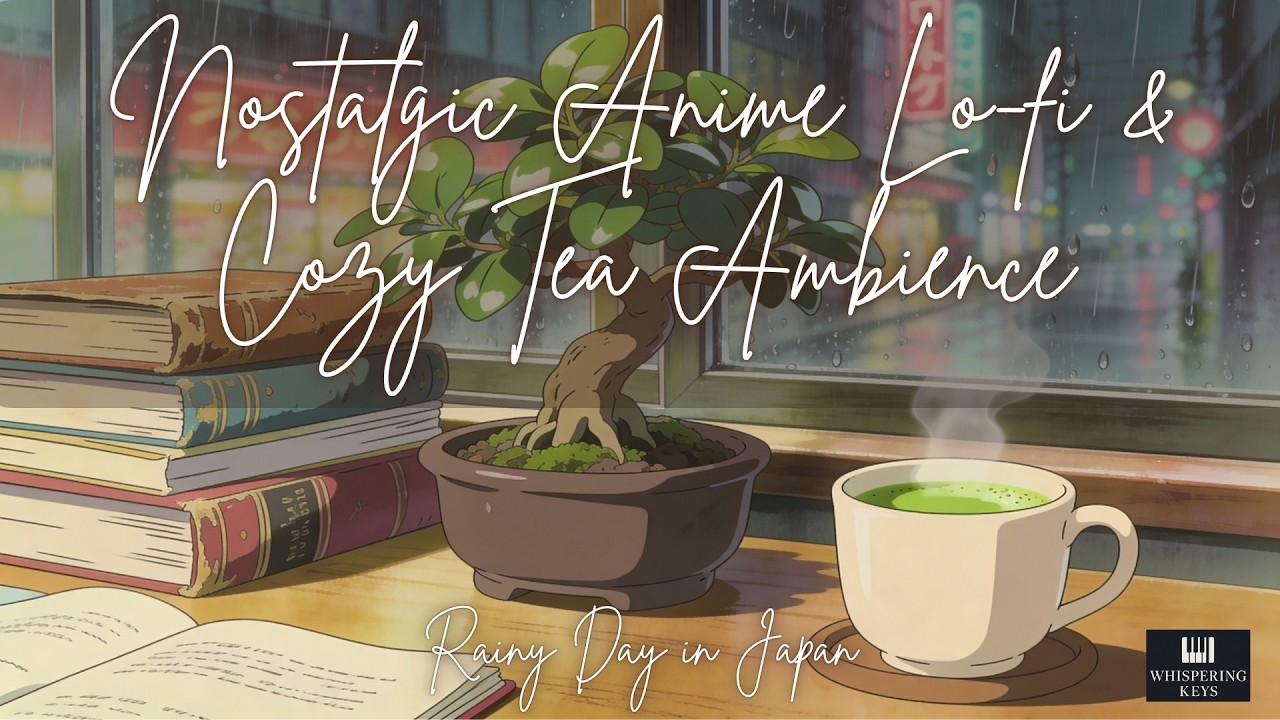 🌧️ Rainy Day in Japan | Nostalgic Anime Lo-fi & Cozy Tea Ambience