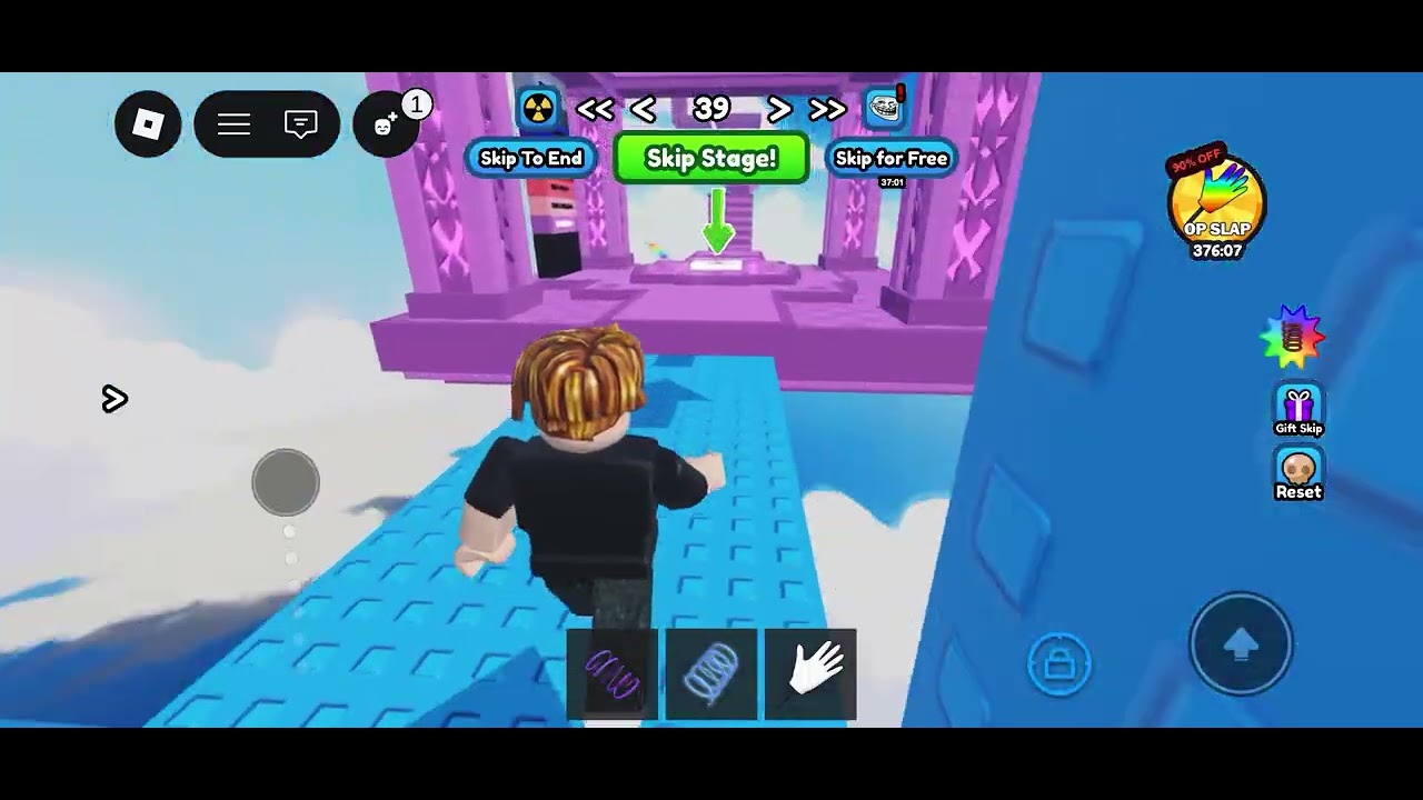 Wall hop into moderate difficulty