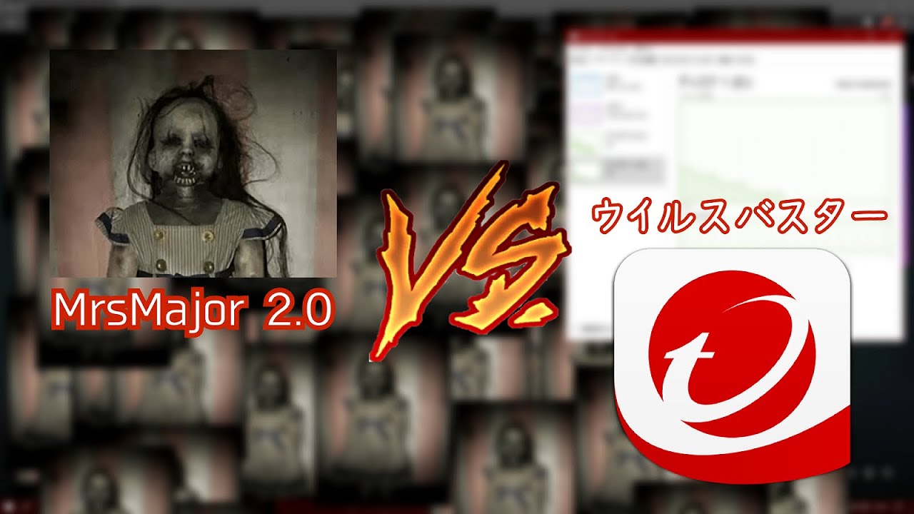 【ウイルス検証】MrsMajor 2.0 vs ウイルスバスター どっちが勝つ・・・？