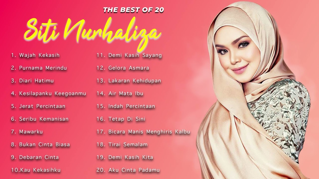 The Best Of Siti Nurhaliza || FULL ALBUM TERBAIK SITI NURHALIZA || Wajah Kekasih, Purnama Merindu