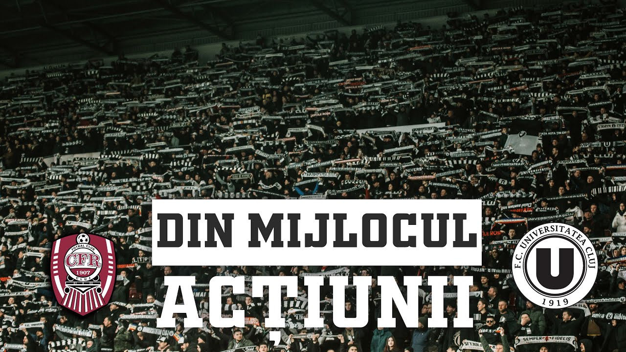 DIN MIJLOCUL ACȚIUNII | Atmosfera superbă făcută de „Șepcile Roșii” la #DerbyDeCluj