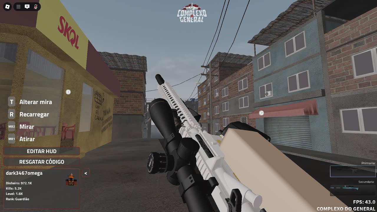 PvP testando a PK Custom atualizada (Complexo do General) | Roblox