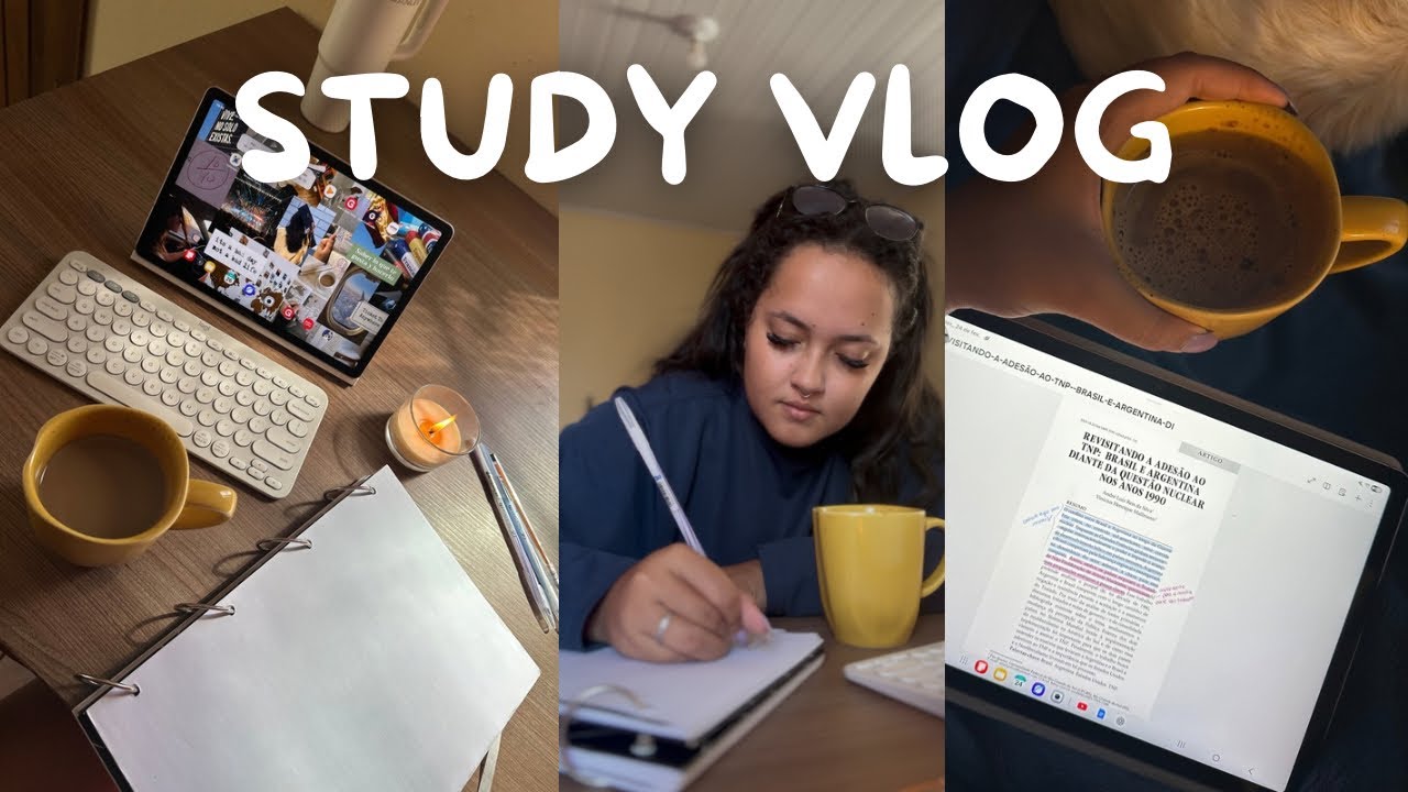 Semana de provas finais da faculdade: 2 provas e 1 atividade | STUDY VLOG