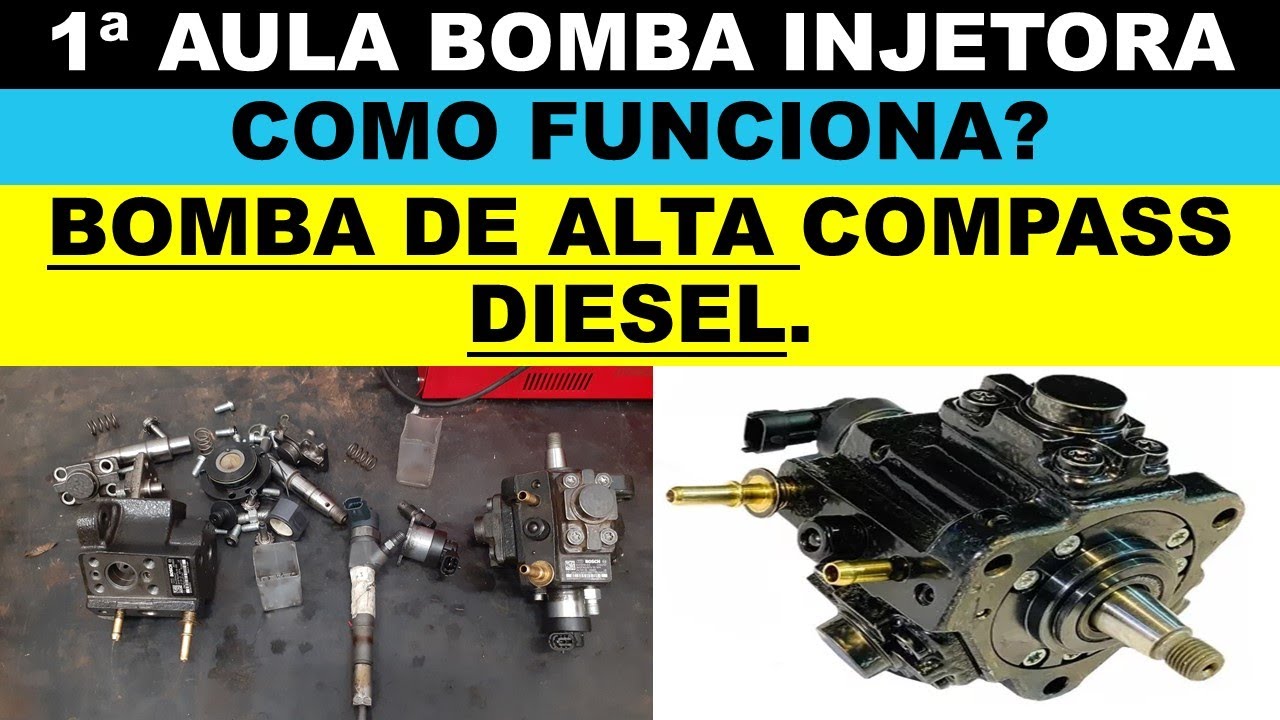 Bomba injetora de diesel, o que é? Como funciona bomba de alta Compass diesel? Curso injeção diesel