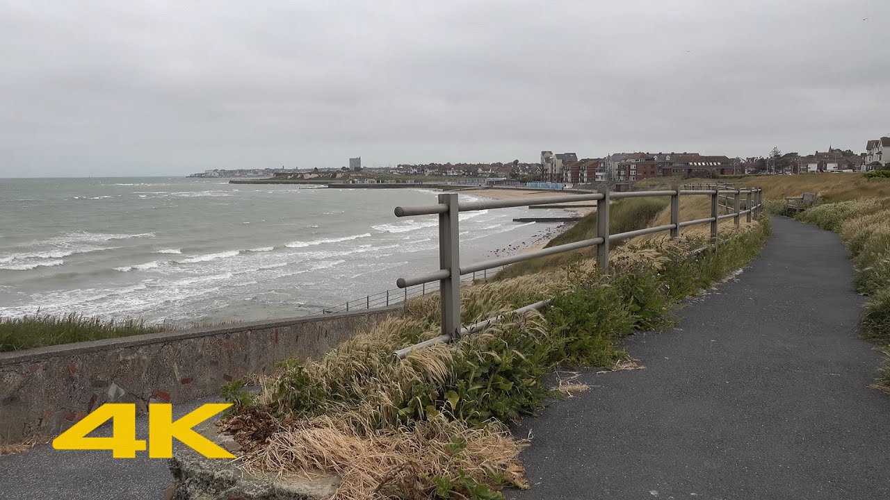Westgate-on-Sea Walk: Town Centre & Beach【4K】
