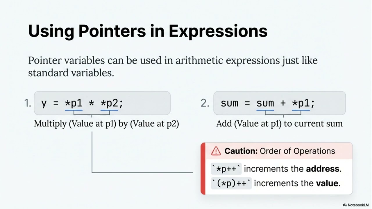 Unit 11  C Pointers Unlocking Memory