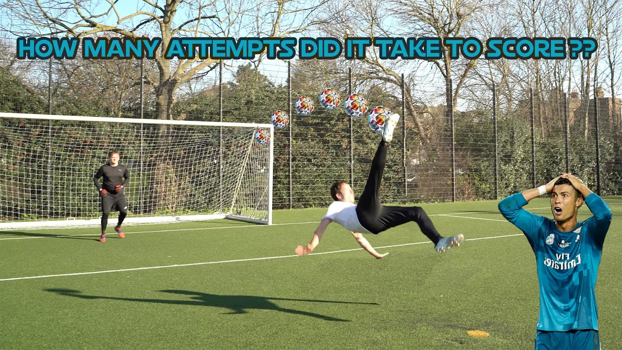 Повторить лучший гол Роналду!? Ультимативный челлендж по удару велосипедом с Беном Блэком!