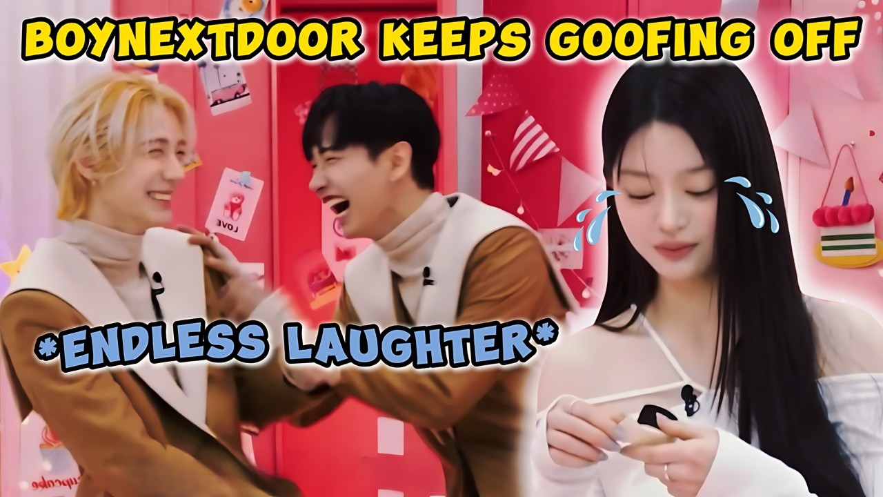 BOYNEXTDOOR JAEHYUN can't stop messing around in 'Minju's Pink Cabinet' (ft. LEEHAN) 🐰🐶