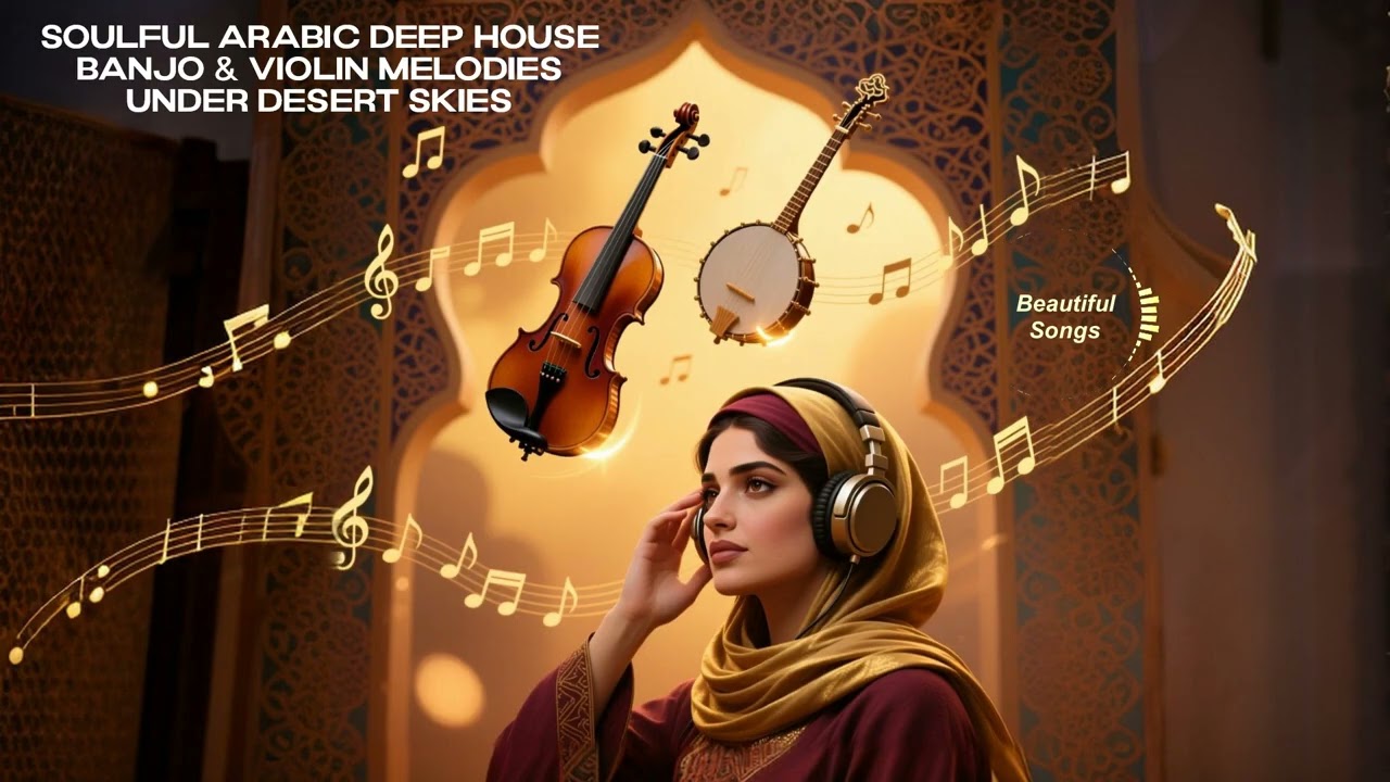 Soulful Arabic Deep House: Banjo & Violin Melodies under Desert Skies