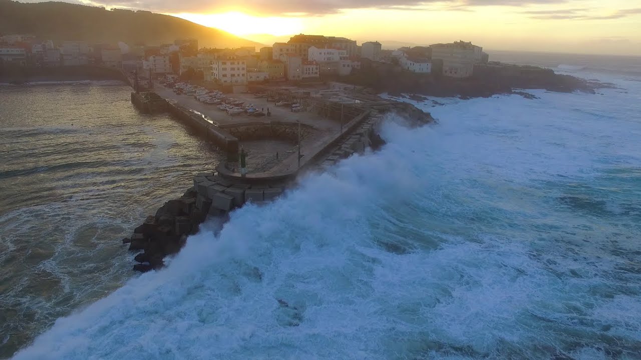 Temporal Galicia #2 Grandes Olas, a vista de dron || DJI Phantom 3