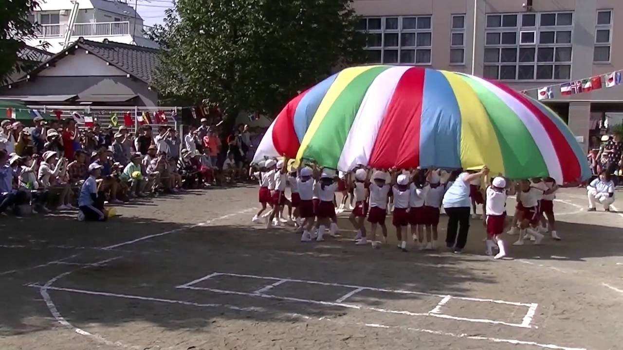 パラバルーン Para Balloon 2016/10/ 年長、さいごのうんどうかい、幼稚園 Kindergarten (My son)