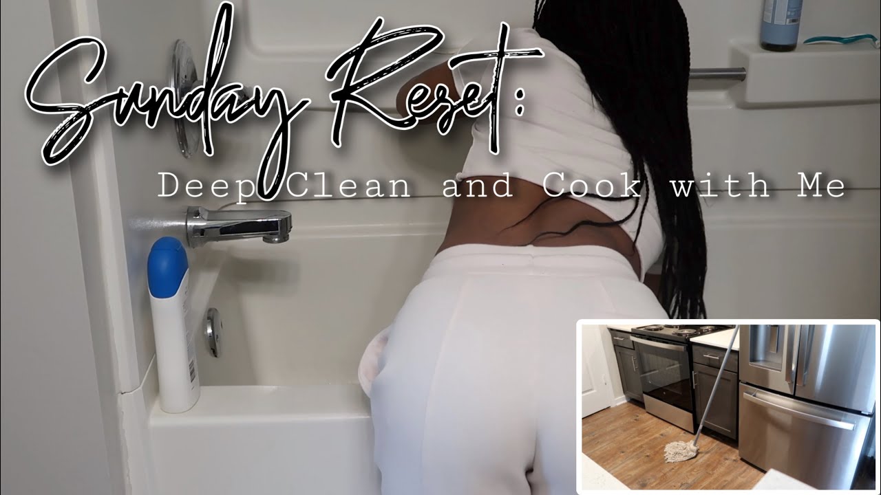 SUNDAY RESET: APARTMENT DEEP CLEAN MOTIVATION + MEAL PREP
