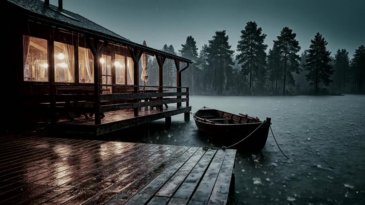 No Ads Rain Sounds for Sleeping - ASMR Rain and Thunder Sounds For Sleeping, Relaxing #DOS89